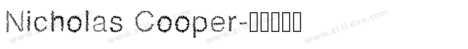 Nicholas Cooper字体转换